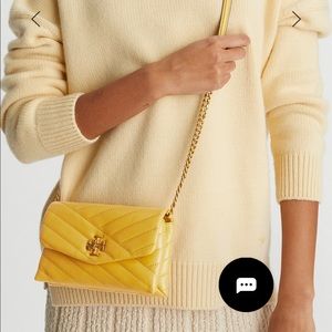 Tory Burch Kira Chevron Chain Wallet